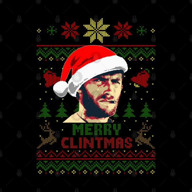 Clint Eastwood Merry Clintmas by Nerd_art