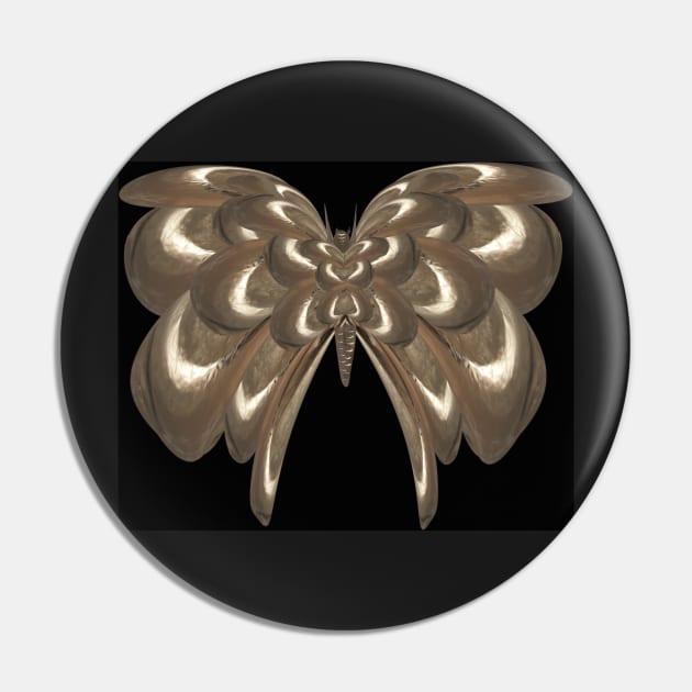 Golden batterfly Pin by Almanzart