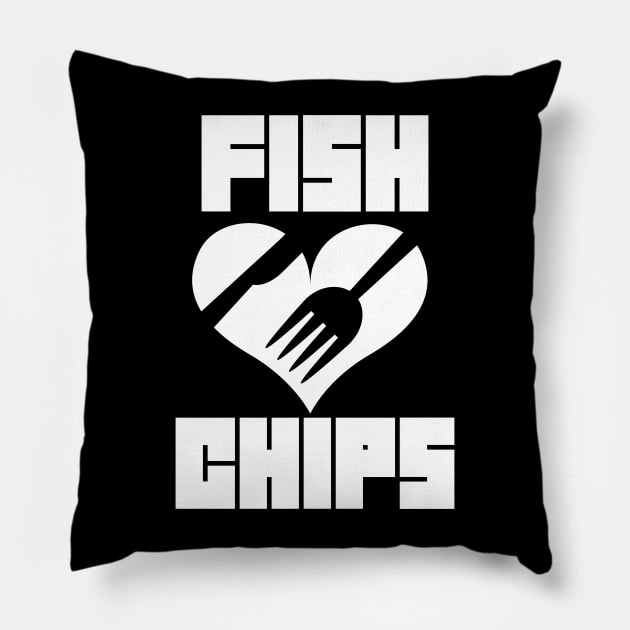 Fish x Chips Pillow by mksjr