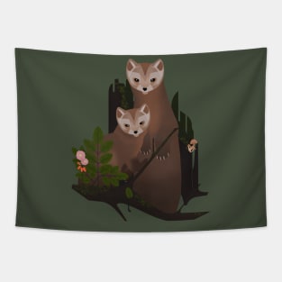 Pine marten Tapestry