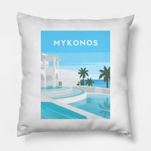 Mykonos, Greece - Greek Islands Pillow