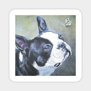 Boston Terrier Fine Art Painting Magnet