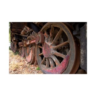 Abandoned steam loco in Greece T-Shirt