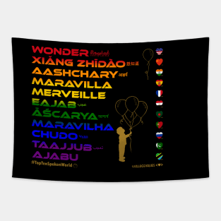 WONDER: Say ¿Qué? Top Ten Official (World) (Rainbow) Tapestry