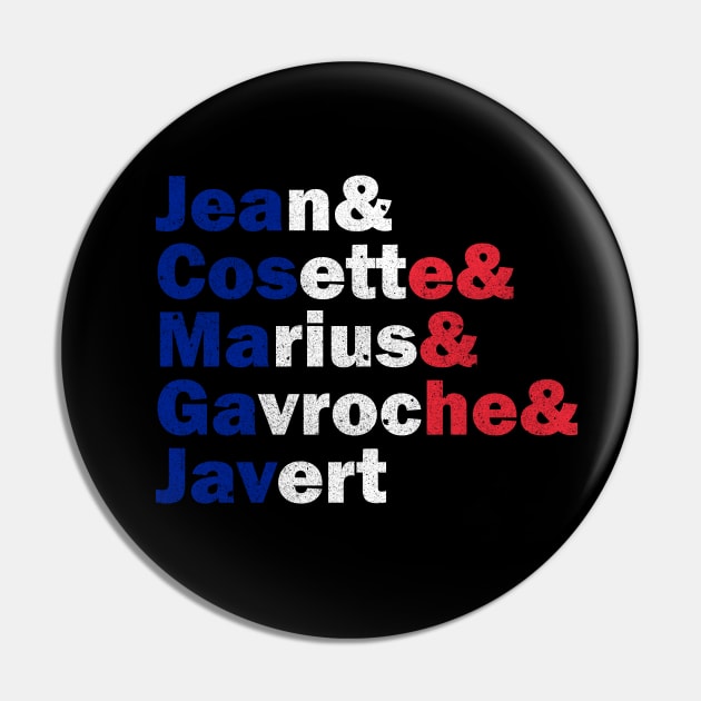 Les Misérables - Characters Pin by PrintablesPassions