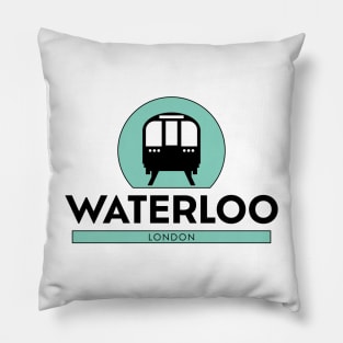 Waterloo London Underground Pillow
