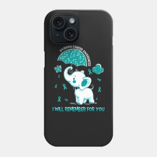 Ovarian Cancer Awareness Elephant Phone Case