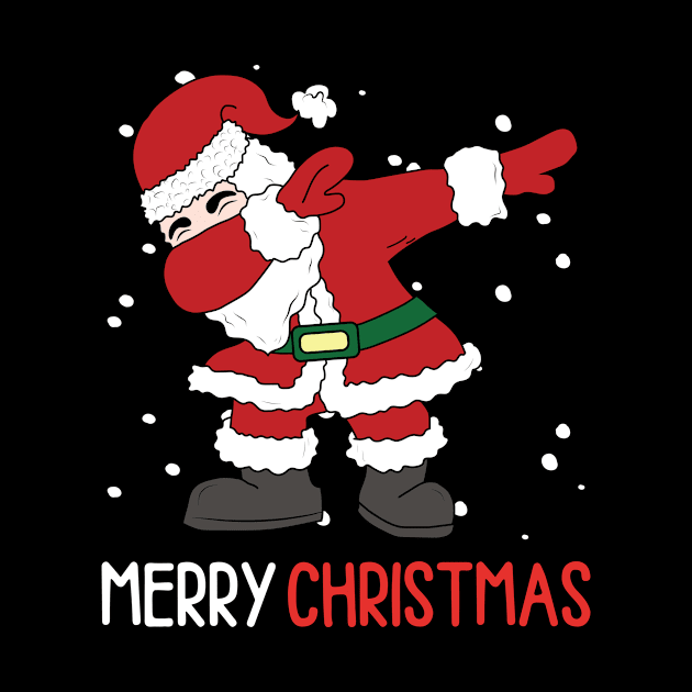 Dabbing Santa Claus Dab Dap Christmas by Schwarzweiss