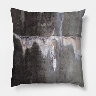 Stripped concrete wall Pillow