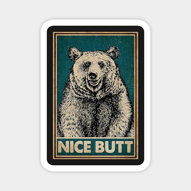 Bear Nice Butt Magnet by Delmonico2022