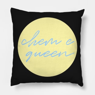 chem e queen yellow & blue Pillow