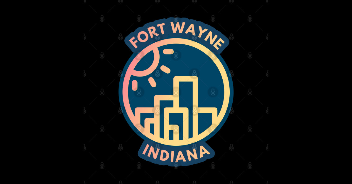 Fort Wayne Indiana badge Fort Wayne Indiana Posters and Art Prints