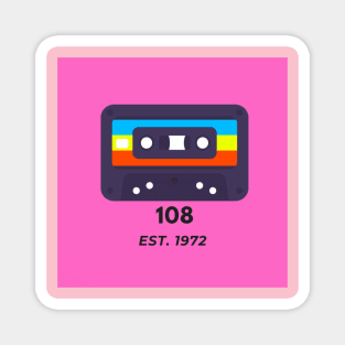 108 Tape Logo Magnet