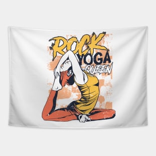 ROCK YOGA QUEEN Tapestry