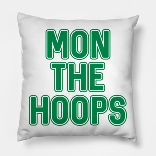 Mon The Hoops, Glasgow Celtic Football Club Green Text Design Pillow