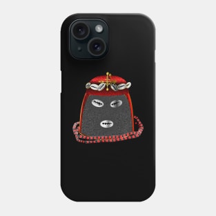 Cement Elegua w Cowry Crown and Necklace Dressing Phone Case