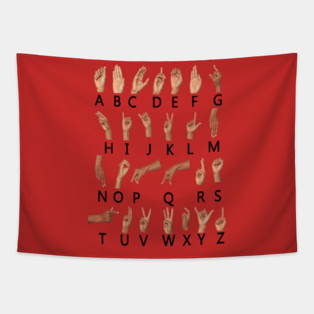 SIGN LANGUAGE TRAINING Tapestry by AEK