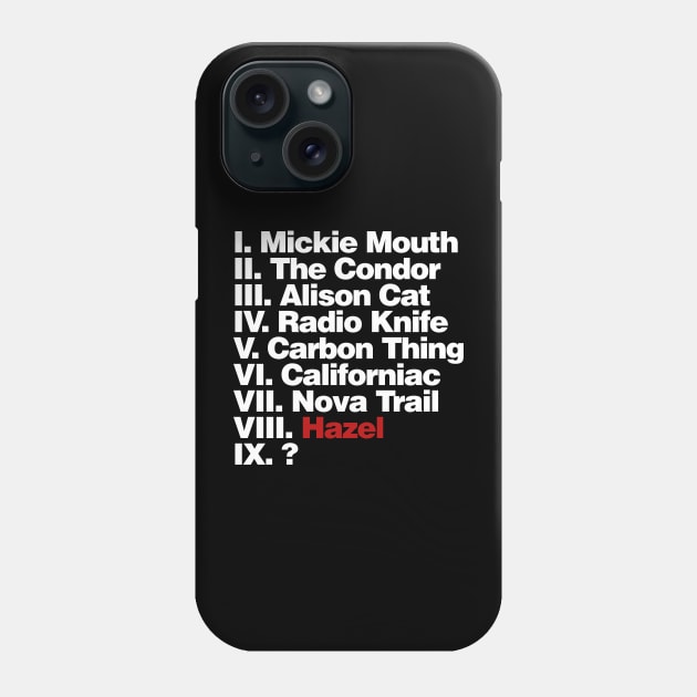 The Circle (Red Hazel White letters) Phone Case by Public Radio Alliance