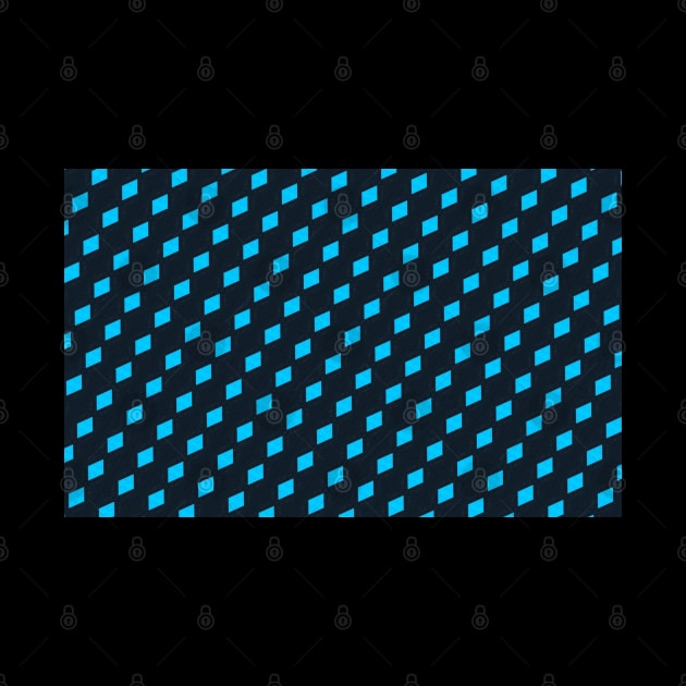 Turquoise and Black Checkered Pattern by Boztik-Designs