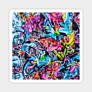 Graffiti  mural tags street art pattern Magnet