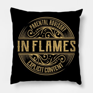 In Flames Vintage Ornament Pillow