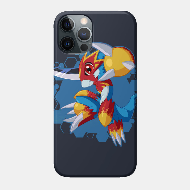 Flamedramon Chibi - Digimon - Phone Case