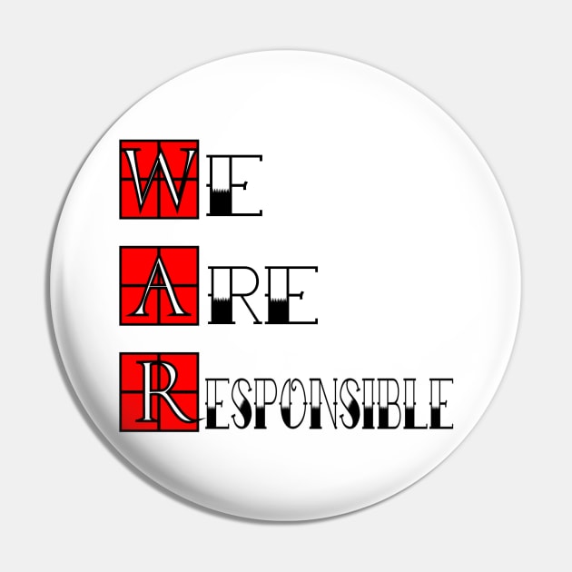 Anti War Slogan Pin by FirstTees