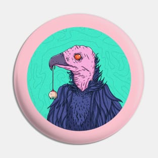 Psychedelic Vulture Pin