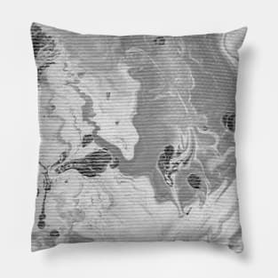 White gray background with soft watercolor texture. Hand-painted abstract monochrome. Design for fabric, textiles, wallpaper, baby room, packaging, paper. Pillow