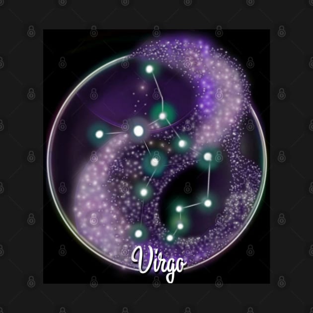 Virgo Constellation Zodiac Art by Don’t Care Co