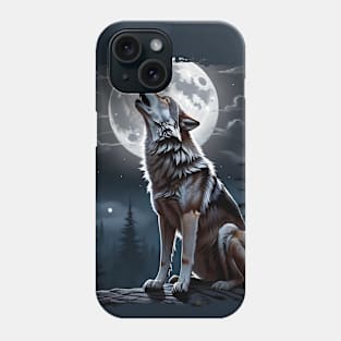 The night of the howling wolf Phone Case