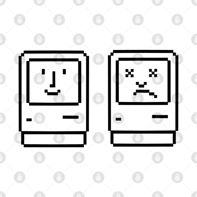 Macintosh Classic Happy and Sad by Apple