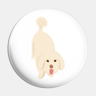 Happy Dog Face Pin