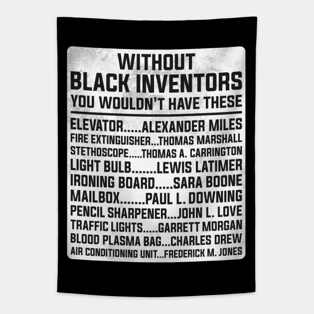 History of Forgotten Black Inventors Black History Month Tapestry by alyssacutter937@gmail.com