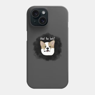 Black Version of What the Bork? Phone Case