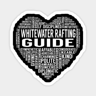 Whitewater Rafting Guide Heart Magnet