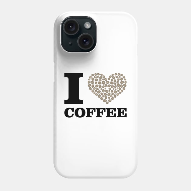 I Love Coffee Phone Case by DesignWood Atelier