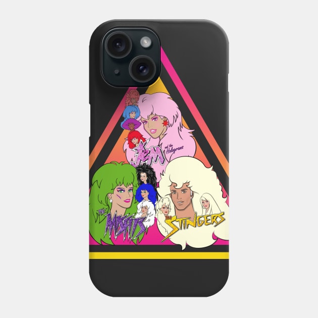 Jem and the Holograms + The Misfits + The Stingers by BraePrint Phone Case by Braeprint