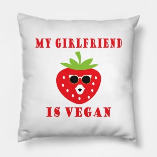 MY GIRLFRIEND IS VEGAN Pillow