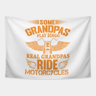 Motorcycle granpa Tapestry