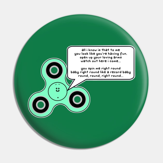 Fidget Spinner Pin by paintbydumbers