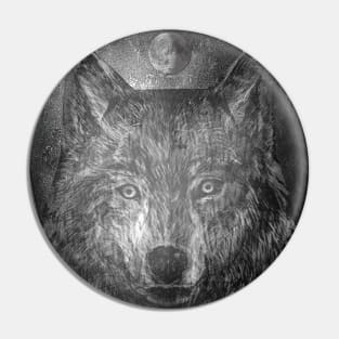 Wolf Shield Pin