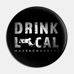 Massachusetts Beer - Drink Local MA Design Pin