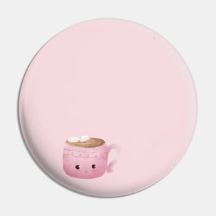 Pink coffee cup Pin