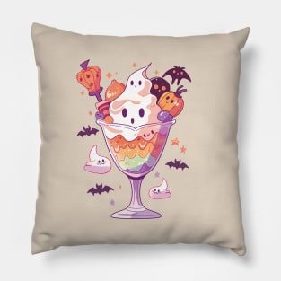 Spooky Month Sundae. Halloween Ice Cream Pillow