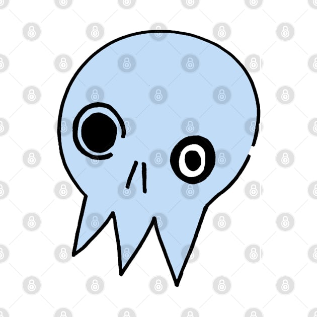 Blue Skull by nloooo