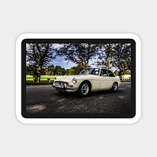 Vintage British MG sports car Magnet