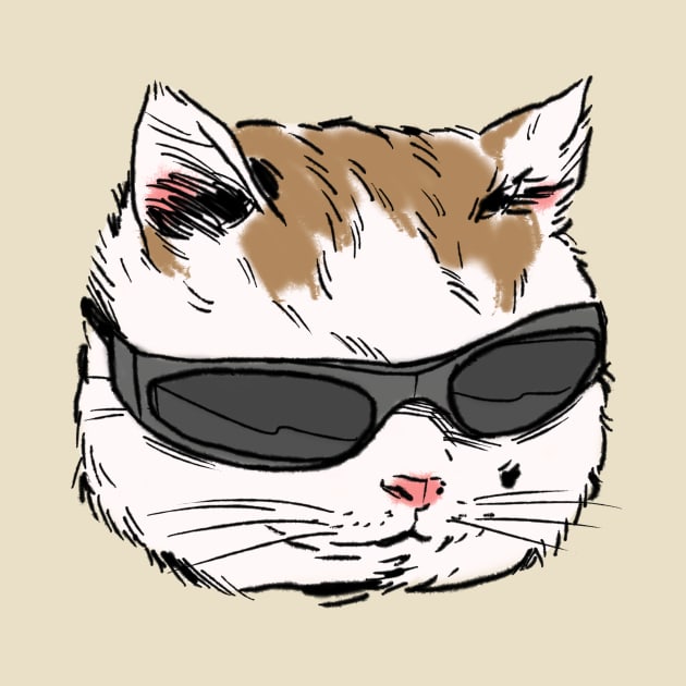 Cat with Glasses by castrocastro
