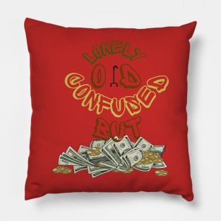 Lonely Old Confused But Father's Day, Dad gift, Daddy Birthday Pillow