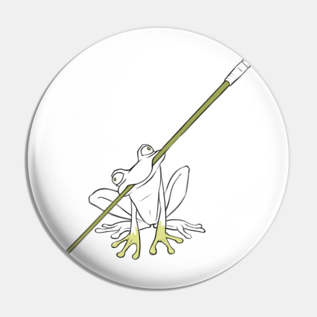 brush frog Pin by zstith